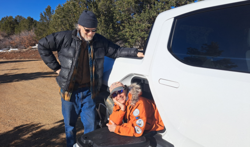 Rivian R1T has a lockable storage space behind the rear seats